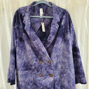 Tie dye blazer Amadi for Anthropologie, XL NWT